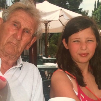 Abbey & Grandad on holiday in Italy 