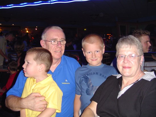 Mum & Dad with Jamie & Luke 2004