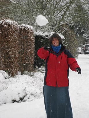 Snowball fight! Wezembeek-Oppem, 20th December 2009