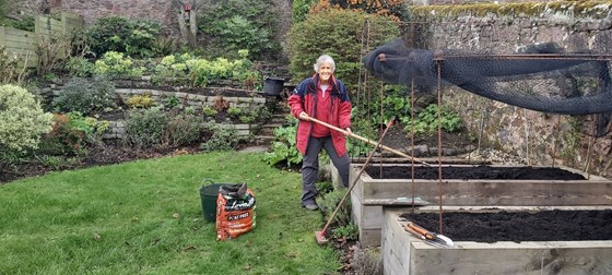 Getting ready to plant the veggies! North Berwick, 14th April 2023