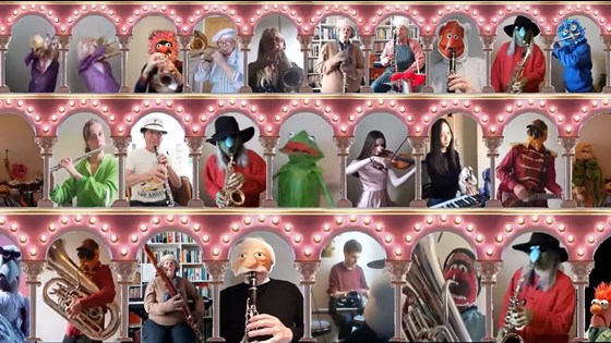 The Muppet Show Theme, with Fozzie-Ness on bassoon and clarinet!