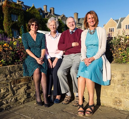 Eric, Joan, Claire, and Jacqueline at South Lodge, Sussex