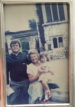 My beautiful Nonna, her son Eddie and granddaughter Sterphanie. I am unsure of the year maybe 1986, in York.