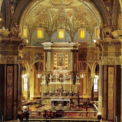 HIGH ALTAR OF THE BASILICA OF OUR LADY OF THE ROSARY WHERE ANNA BALMER (SAPIO) WAS MARRIED