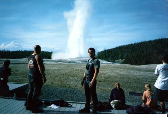 Me and Brian Jones at Old Faithful