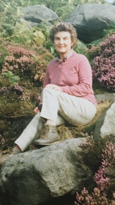 “The Heather Lady” as she was known in the village.