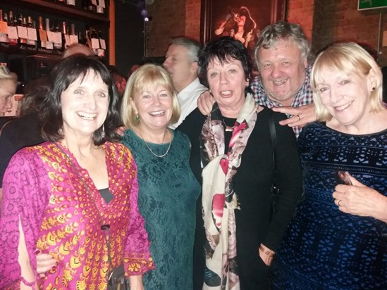 Dodger's 60th party in Vindinista with Rick, Julie, Rhian and Dee