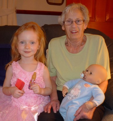Eve and Granny 26/12/14 (with baby George)