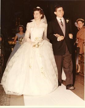 May 1957 the wedding day of Mae and Ray