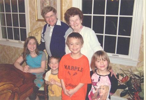 Mae and Ray in the babysitting days, with Blaine Debbie’s kids