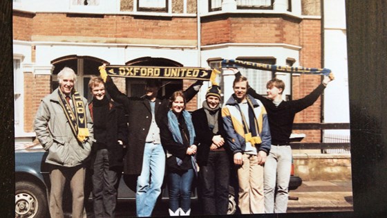 Off to the Milk Cup final April 1986