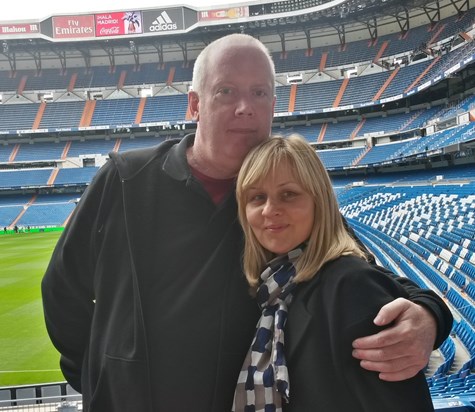 Gary's 50th birthday trip to Madrid - this is Real Madrid Stadium 