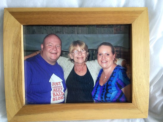 Pete with his sister Kir and me, their mummy xx