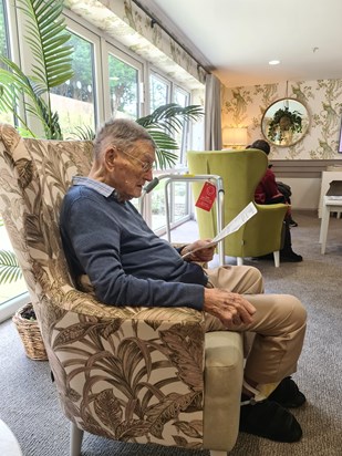 John at Egerton Manor Care Centre :  he had just said "He couldn't be better"