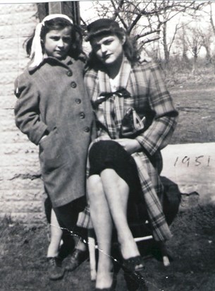 Mom & Aunt Marie 1951