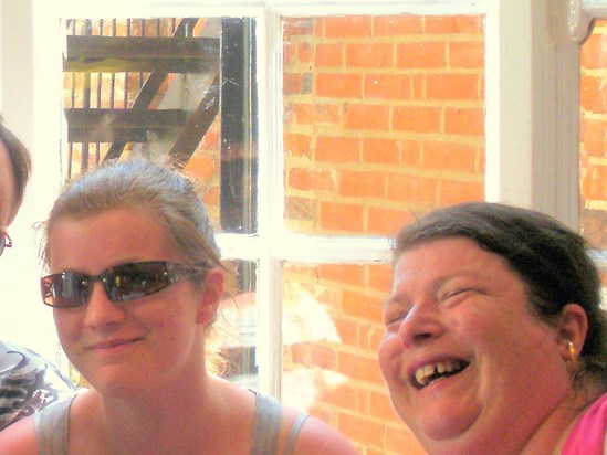 Me and mum - She's laughing as usual.