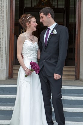 Bryn and Maxine on their wedding day 2012