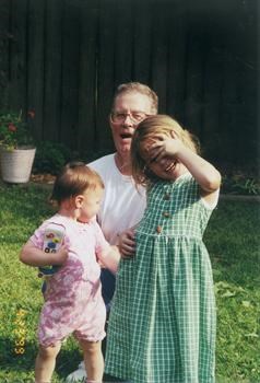 Sarah and Hai with Grandpa