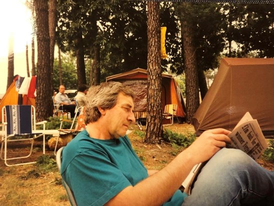 Happy times camping at Le Mans 