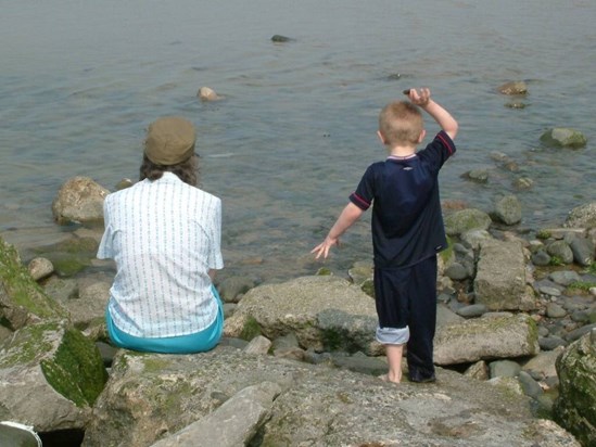 Adam and his Nanna Julie