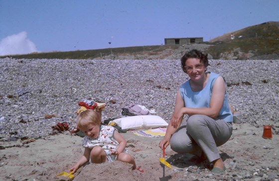 On the beach