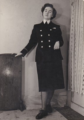 1950 in wren's uniform