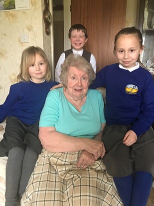 Nan and the youngest grandchildren