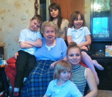 Nan and some of her grandkids