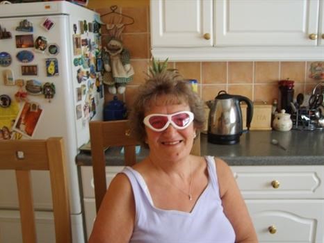 mum in her silly glasses!