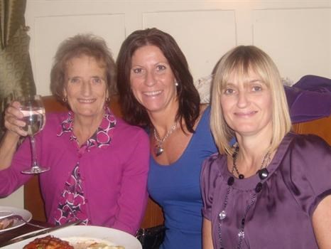 mum, cousin louise and sister colleen