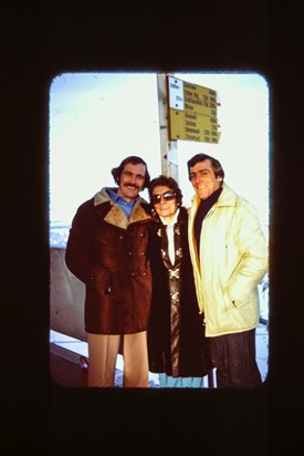 Tony, Belle and Greg at Piz Gloria, Switzerland