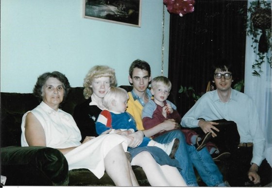 Kay and family in Montreal August 1985