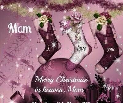 Thinking of you Mam merry xmas all our love collyne janine & chris xxx