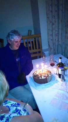 Dad on his birthday- 2011 maybe?