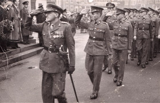 John Ient Boy RSM -  March Past in Beverley, Yorkshire 1951