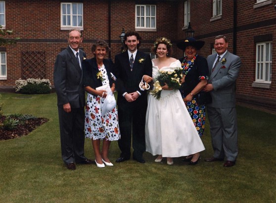 Jenny & Andrew wedding day 1993