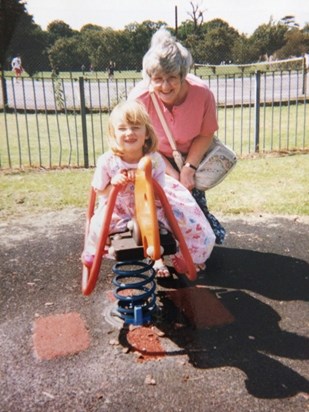 Anita & Eleanor, Upminster Park 1997/8