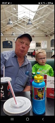 Dad with his Grandson Jamie 