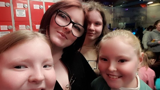 Me and soph took ur youngest grandbabies ice skating, bowling and to indianaland for doing well in their test. U wud b so proud, we love you to the moon and back ❤ 