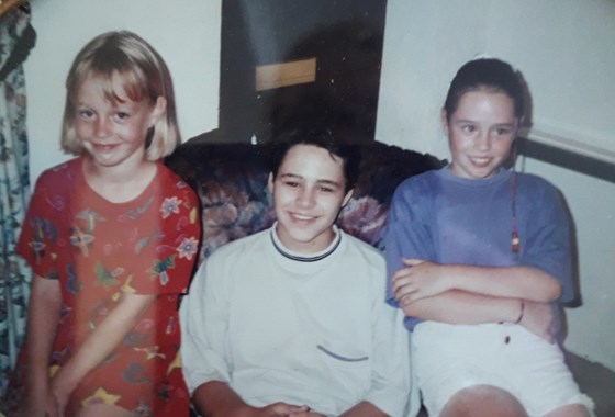 Paul with his lovely sisters xxx