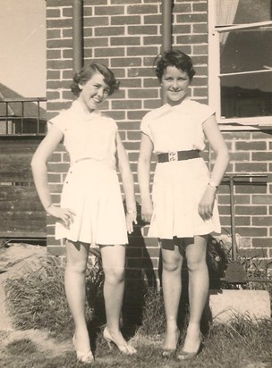 First high heel shoes - Pauline (on the left) and Mum (on the right)
