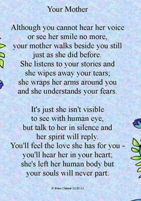 A poem that reminds me of mum 