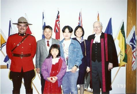 1993/07/01  We became Canadian Citizens