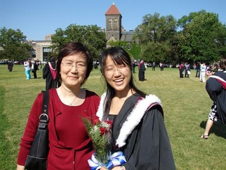 2007   Cathy graduates univerity 2