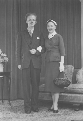 Mary and Bob's wedding 1956