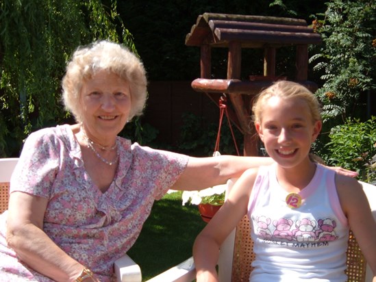 Mary with her granddaughter Melissa (12th birthday)