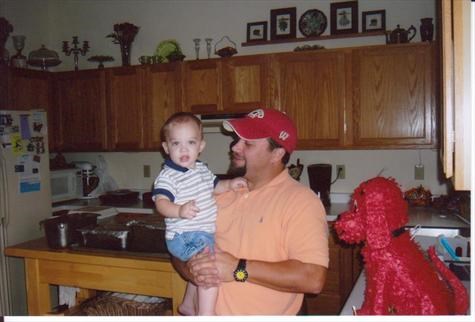 Jacob with Uncle Shawn on his firts birthday!