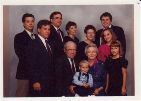 Family Portrait for Grandma & Grandpa's 50th Anniversary