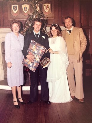 Fond memories of Roger on our wedding day when he drove me to the registry office .December 1979