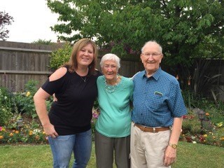 Nicola with mum & Dad